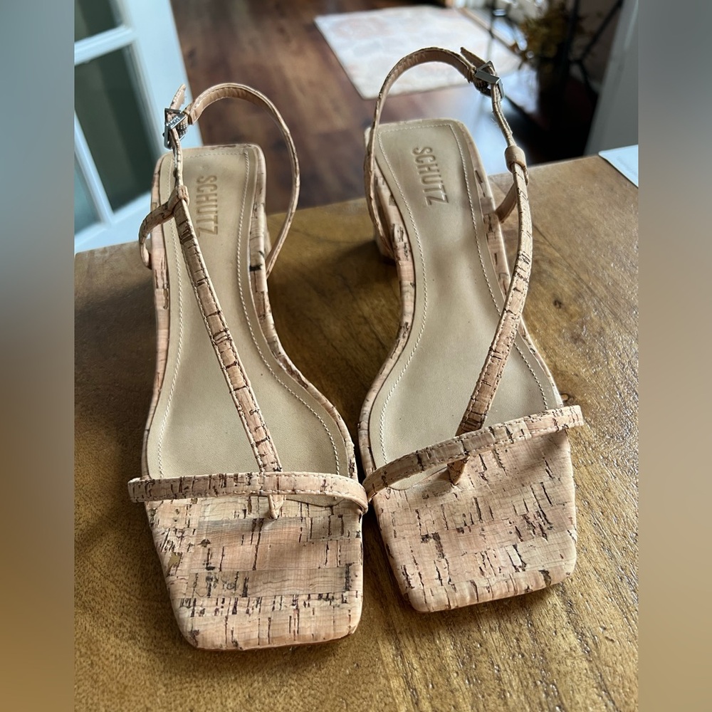 SCHUTZ Natural Cork Women's Sandals
